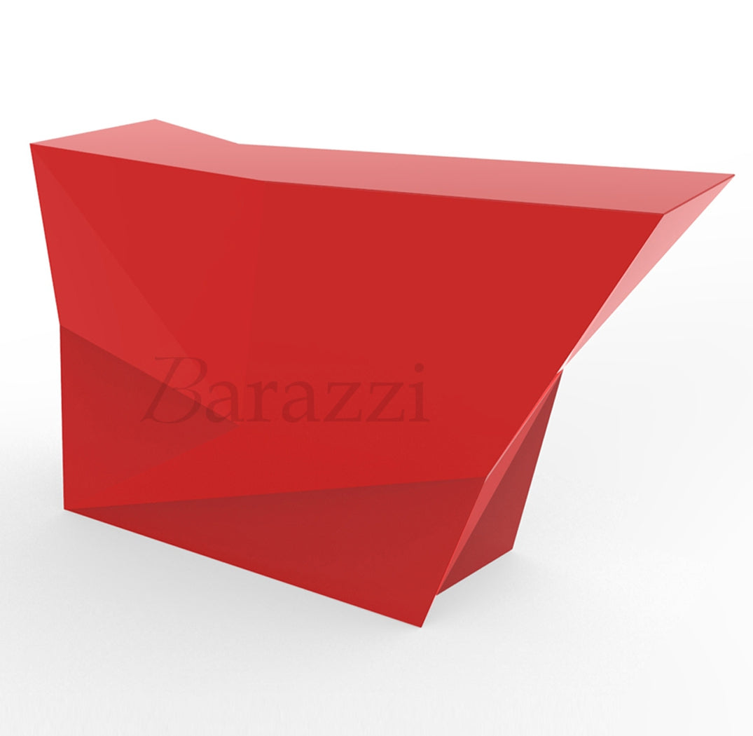 Faz Bar Latéral Rouge Laqué par Vondom