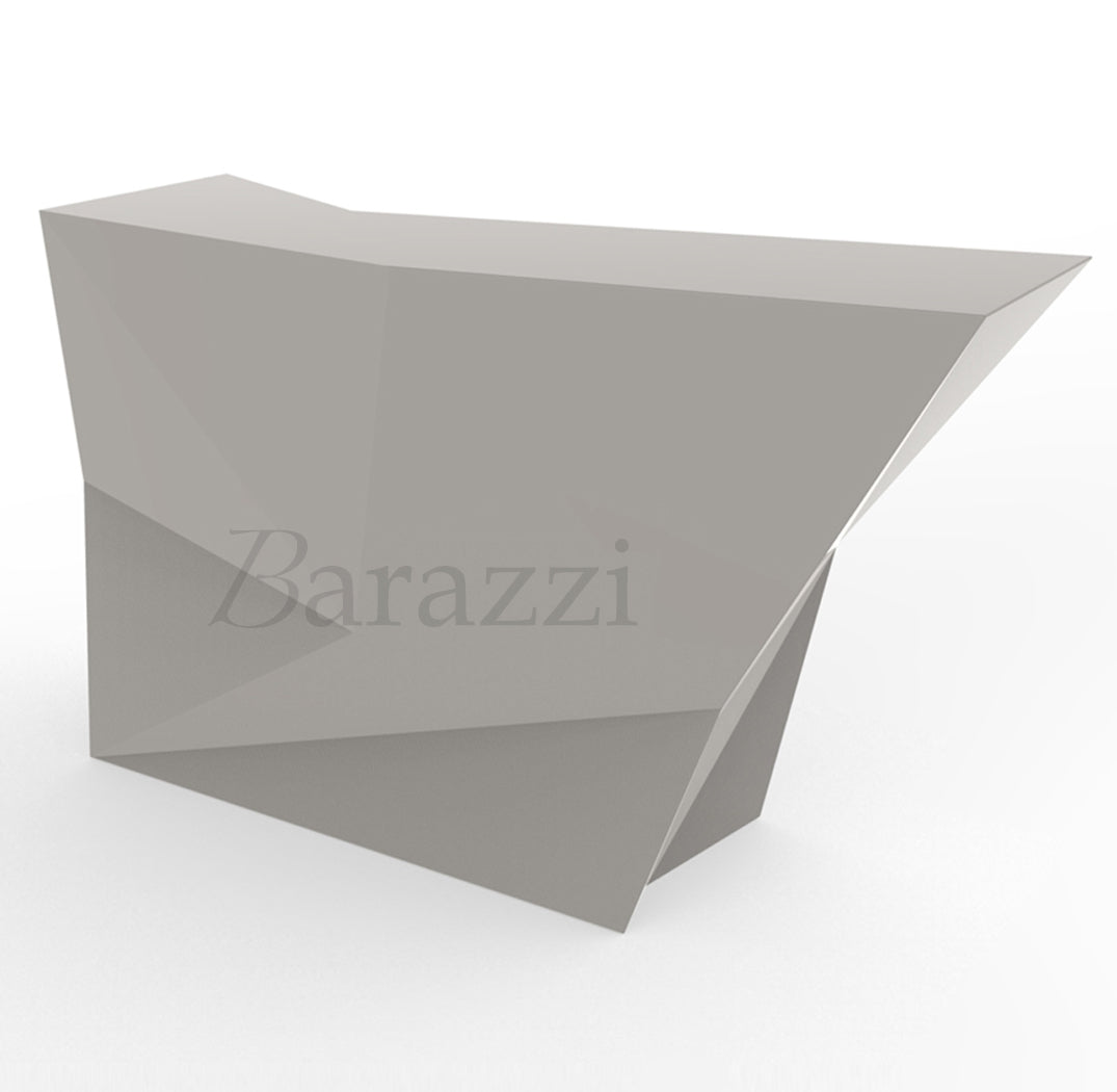 Faz Bar Latéral Taupe Laqué par Vondom