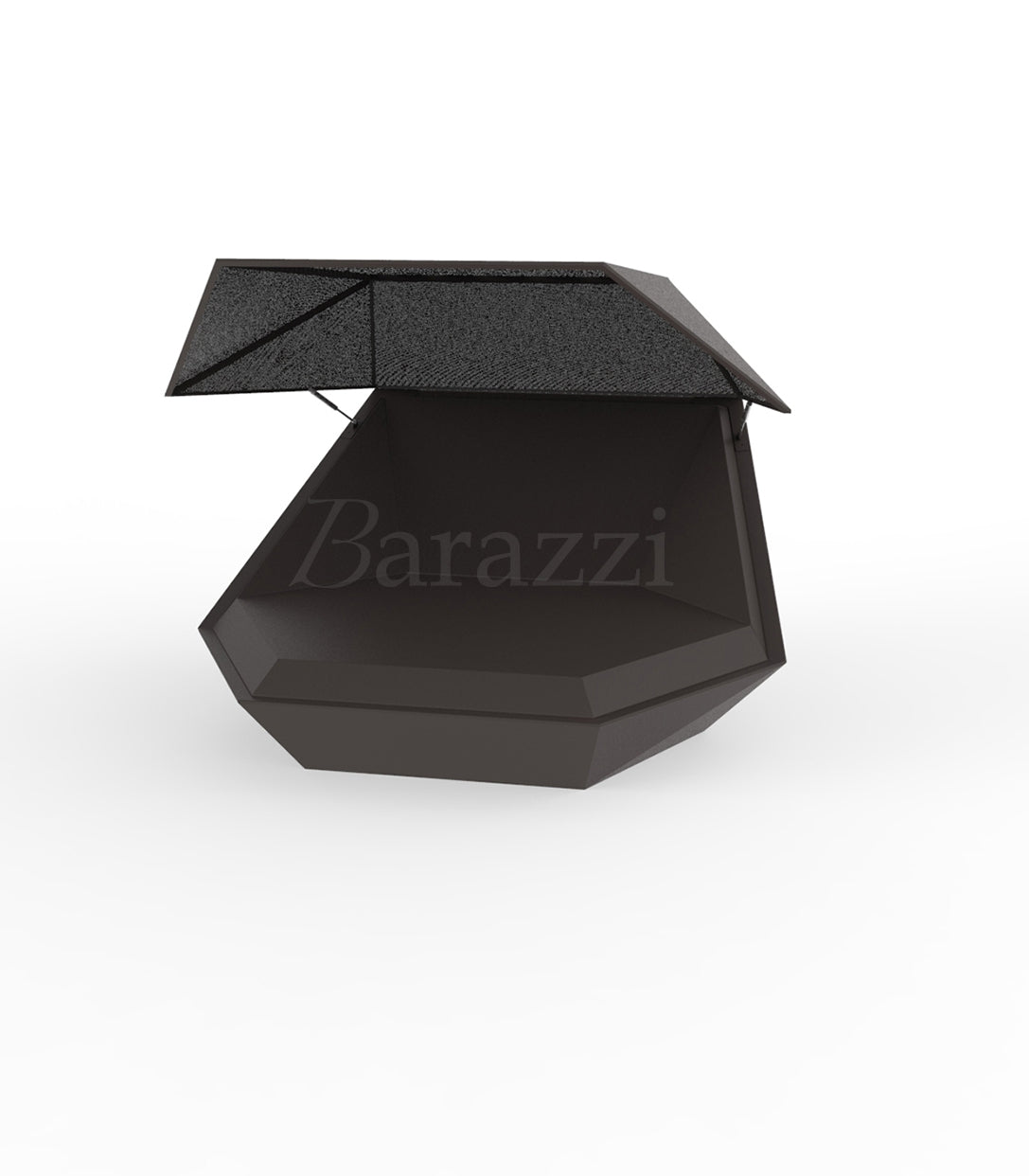 Transat XL Design Faz Daybed Bronze Laqué avec Parasol par Vondom. Image d'illustration