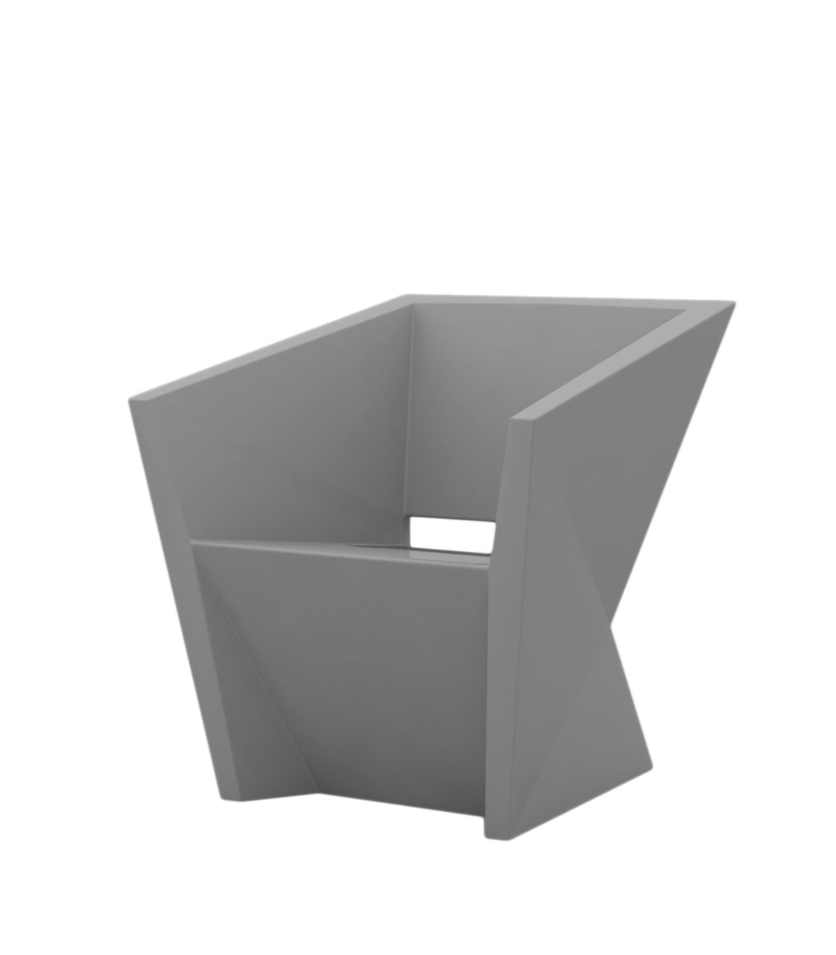 FAZ lacquered dining armchair design - Vondom - steel grey