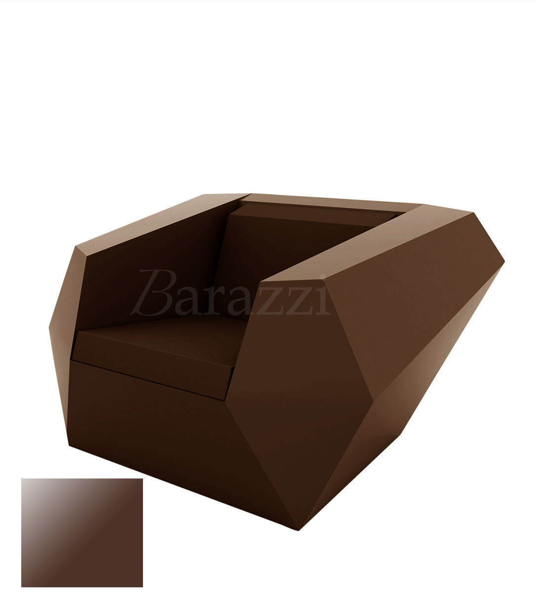 FAZ Armchair Bronze Lacquered Polyethylene Vondom