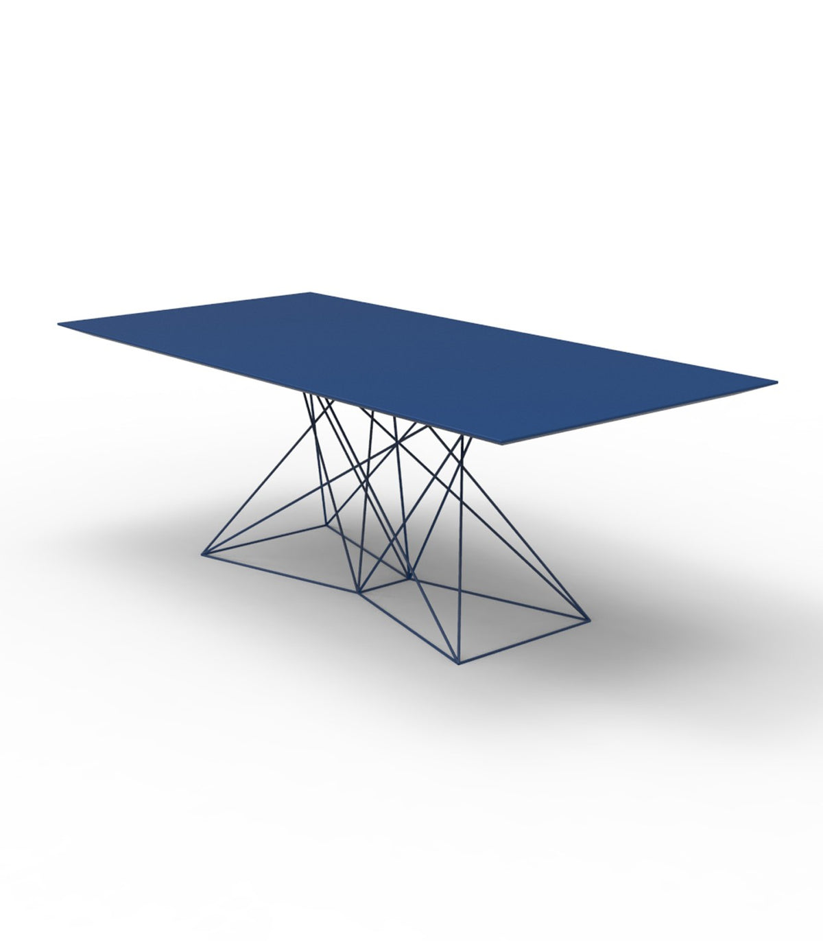 Faz Large Stainless Steel Dining Table Vondom - blue