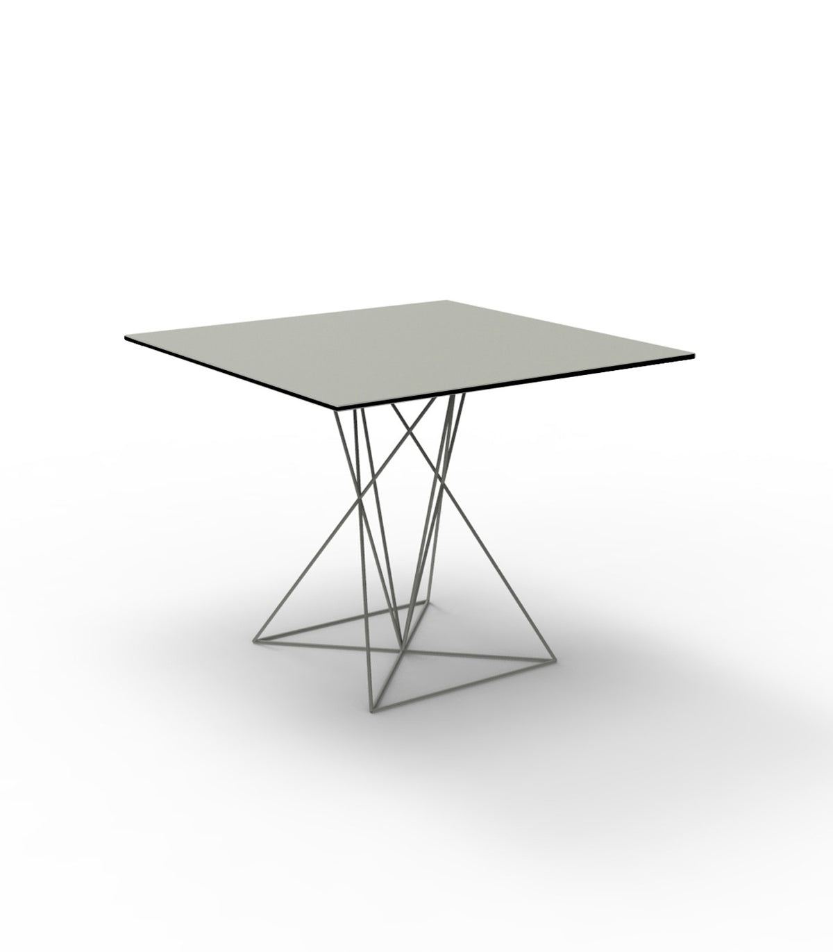FAZ Table Design Carrée Inox Vondom - acier