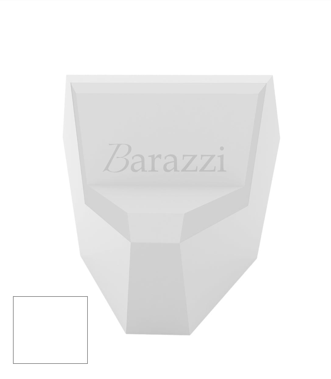 FAZ Sofa Angle 45 Blanc Polyethylene Laque Vondom