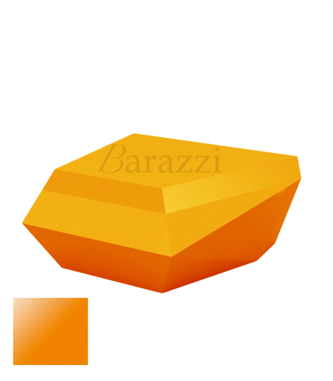 FAZ Sofa Chaiselongue Orange Polyethylene Laque Vondom