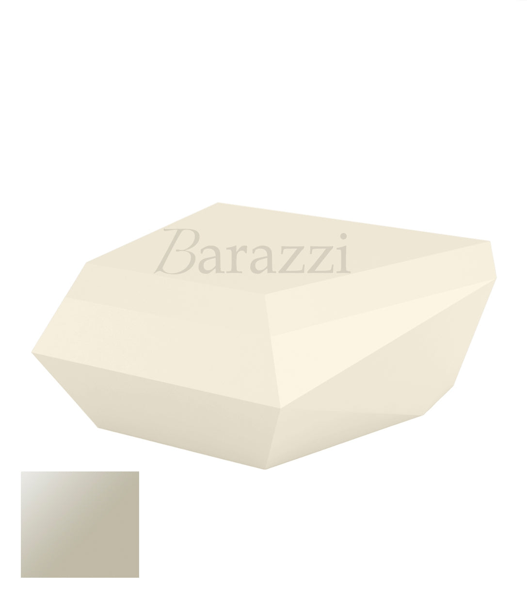 FAZ Sofa Chaiselongue Ecru Polyethylene Laque Vondom
