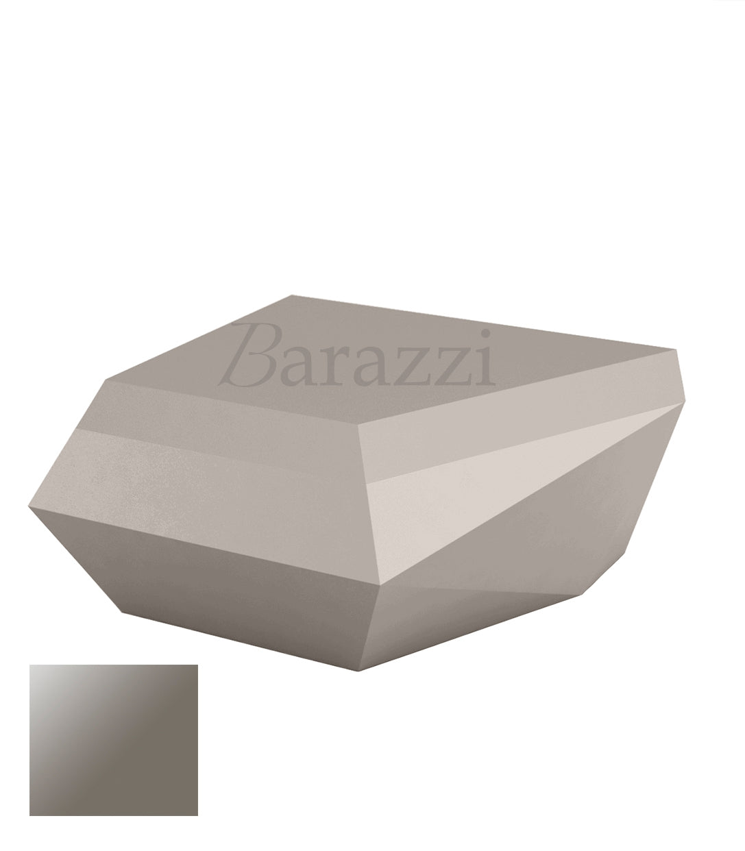 FAZ Sofa Chaiselongue Taupe Polyethylene Laque Vondom