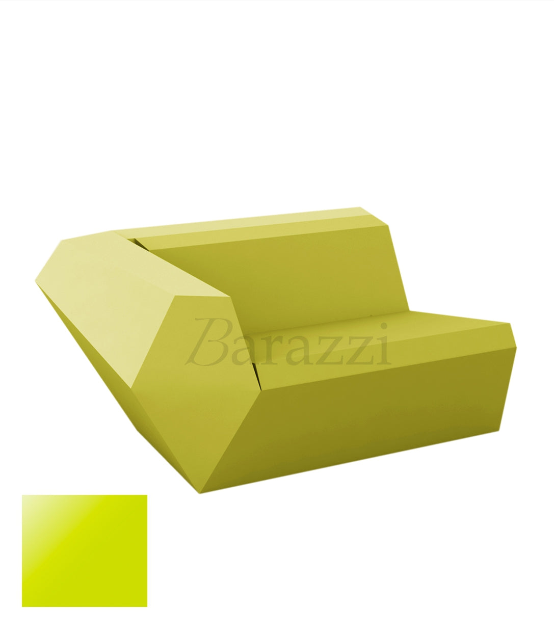  FAZ Sofa Droit Pistache Polyethylene Laque Vondom