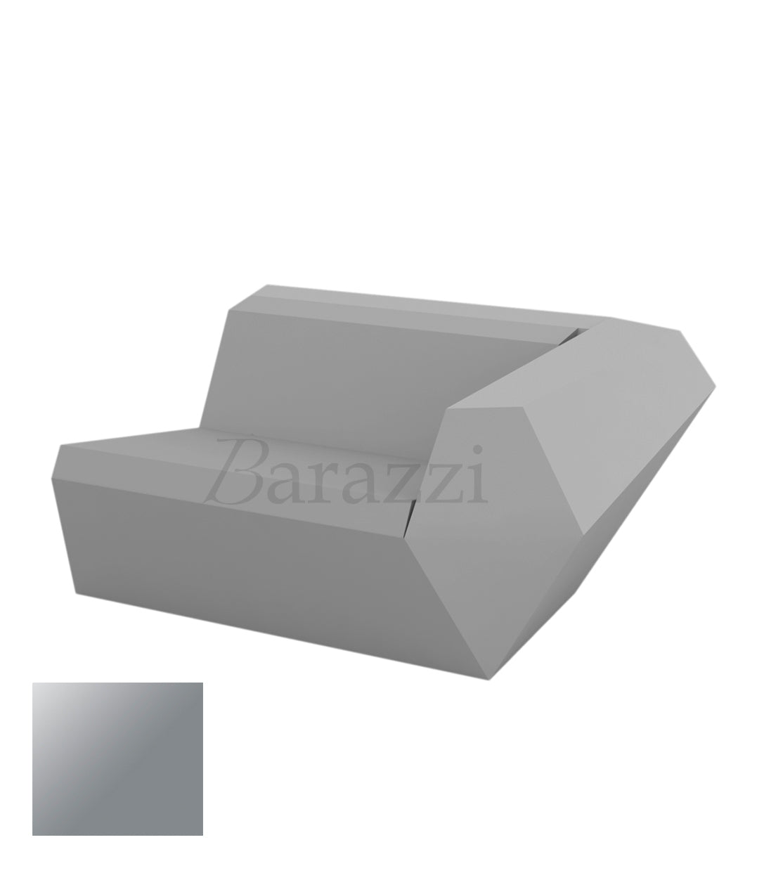  FAZ Sofa Gauche Acier Polyethylene Laque Vondom