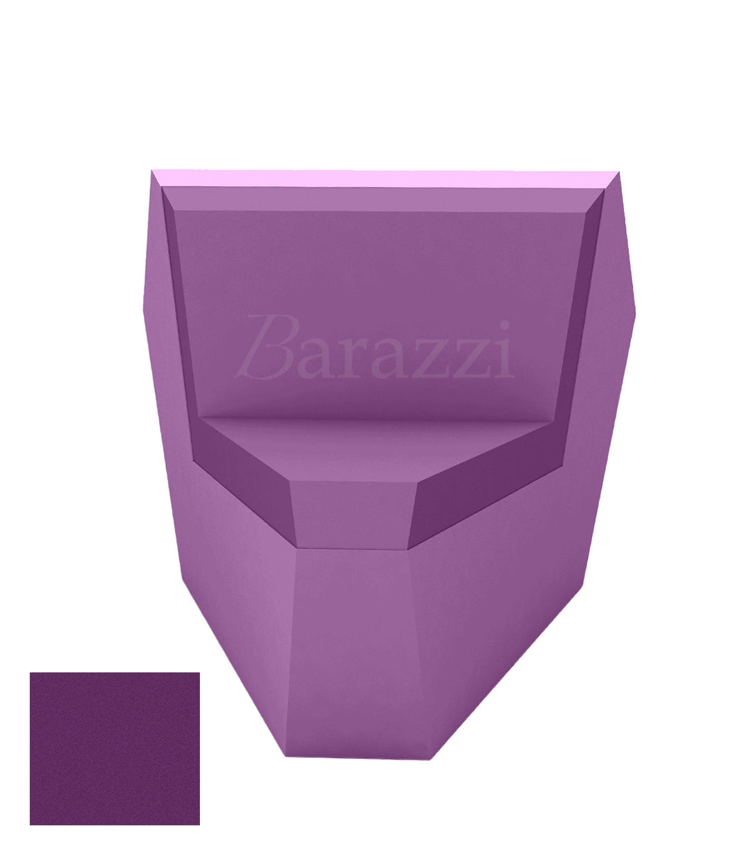 FAZ Sofa Plum Corner 45 Matt Polyethylene Vondom