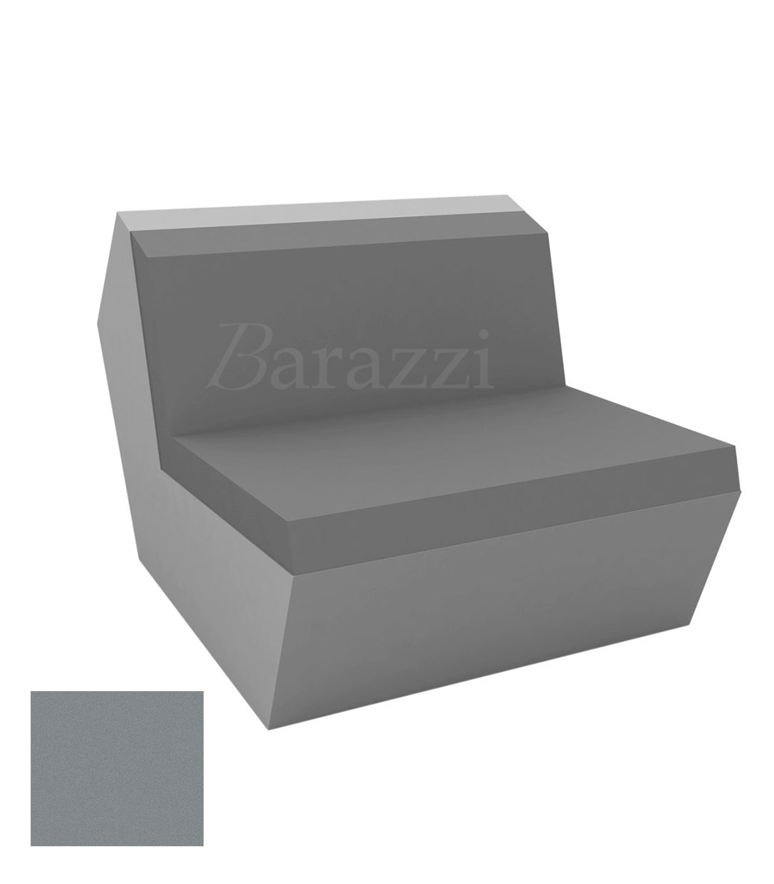 FAZ Sofa Central Acier Polyethylene Mat Vondom