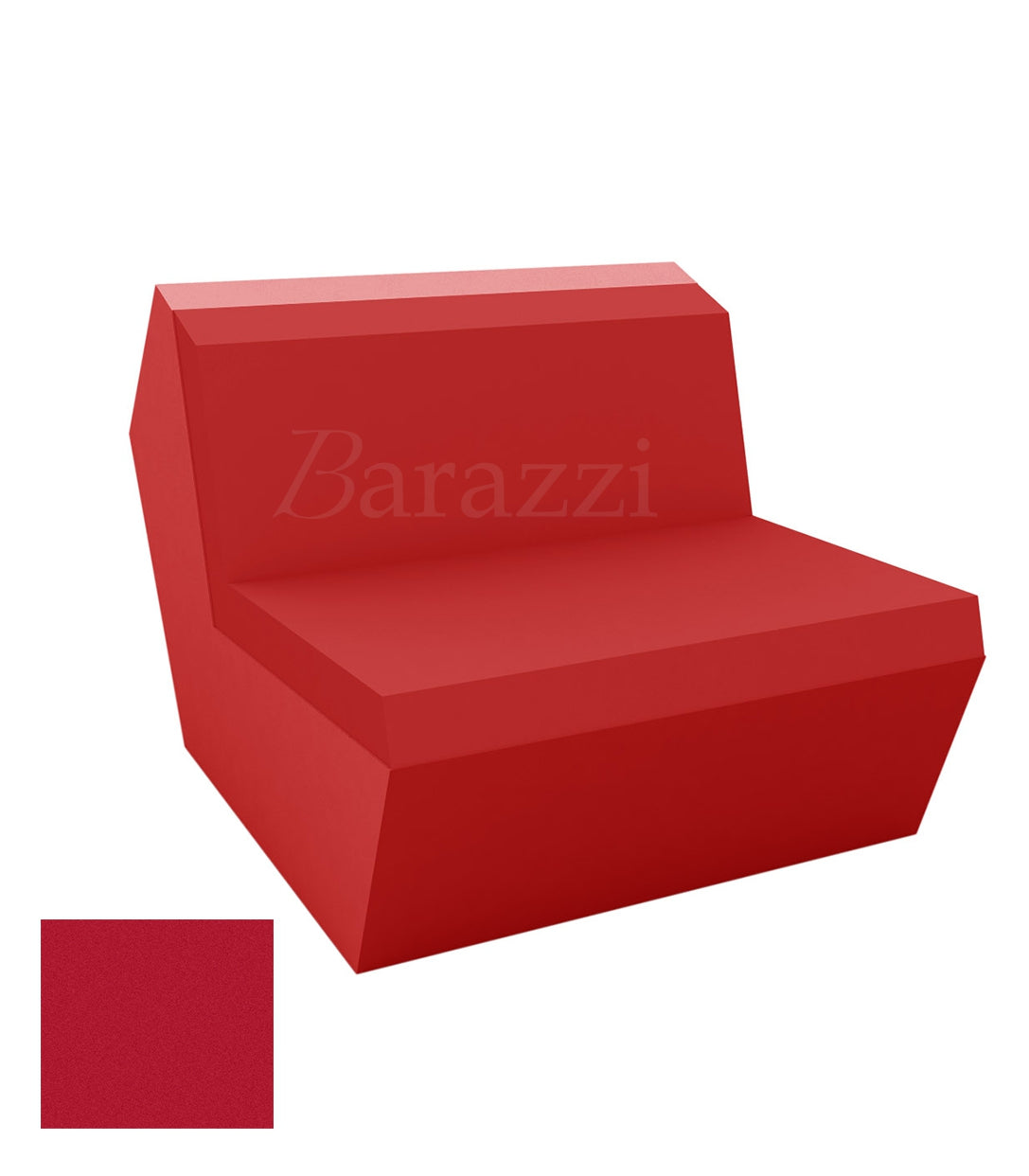 FAZ Sofa Central Rouge Polyethylene Mat Vondom