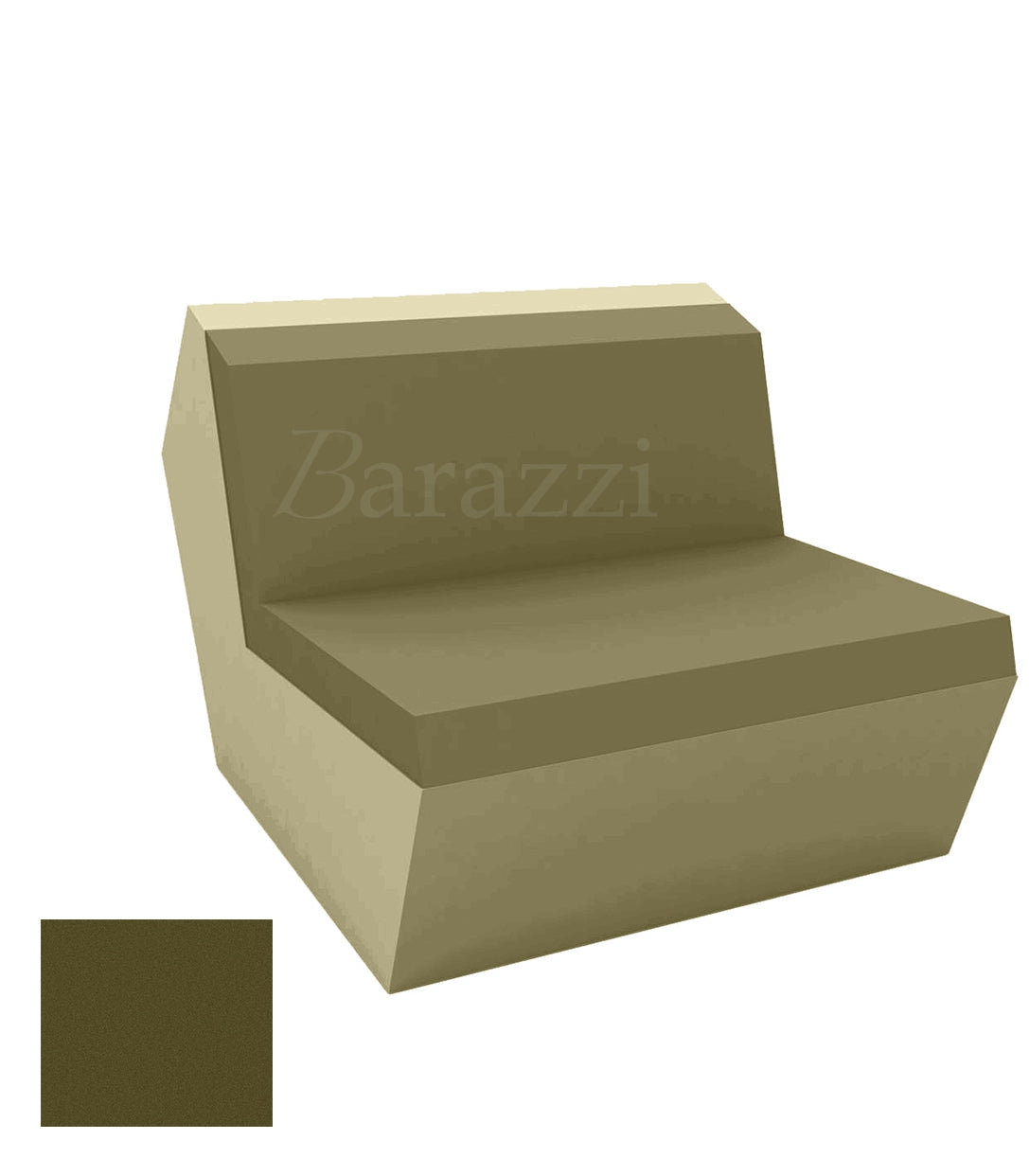  FAZ Sofa Central Kaki Polyethylene Mat Vondom