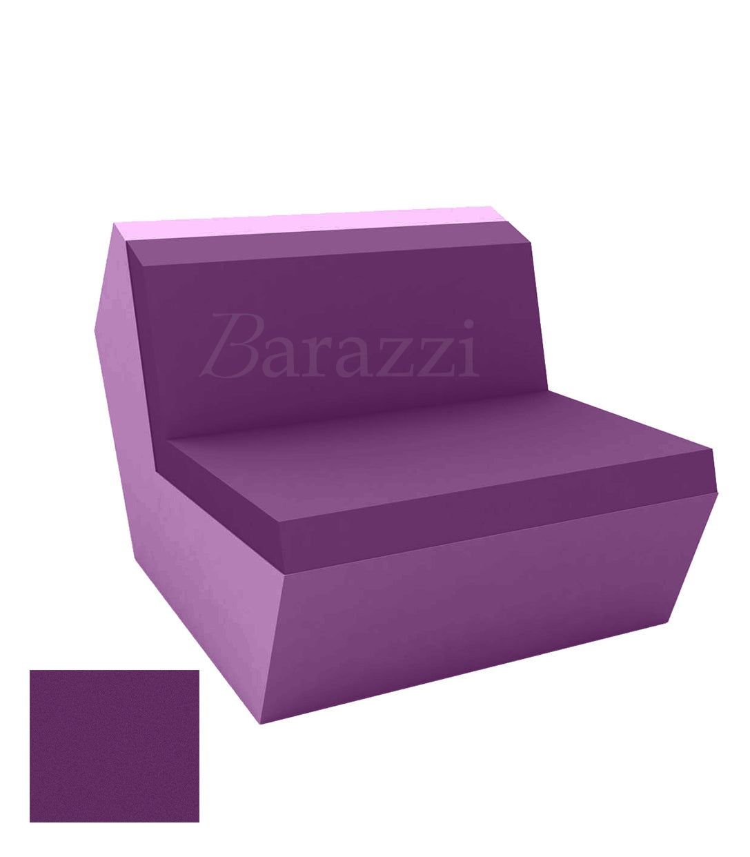 FAZ Sofa Central Prune Polyethylene Mat Vondom