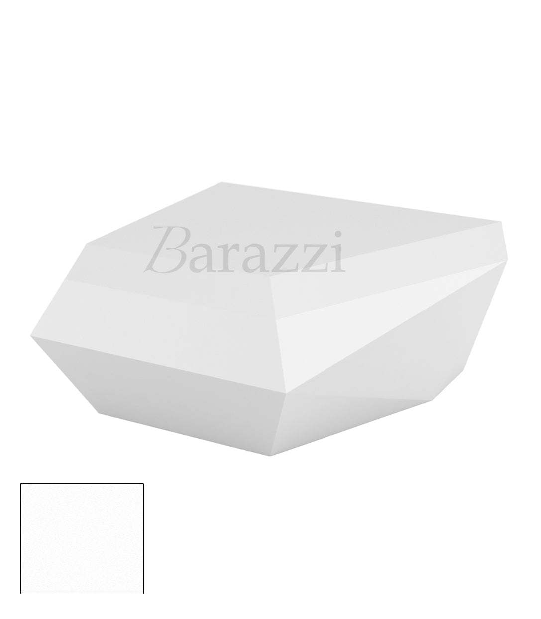 FAZ Sofa White Chaiselongue Matt Polyethylene Ottoman Vondom