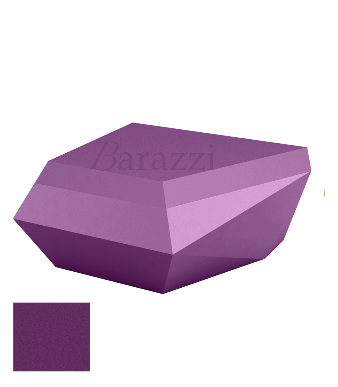 FAZ Sofa Plum Chaiselongue Matt Polyethylene Ottoman Vondom