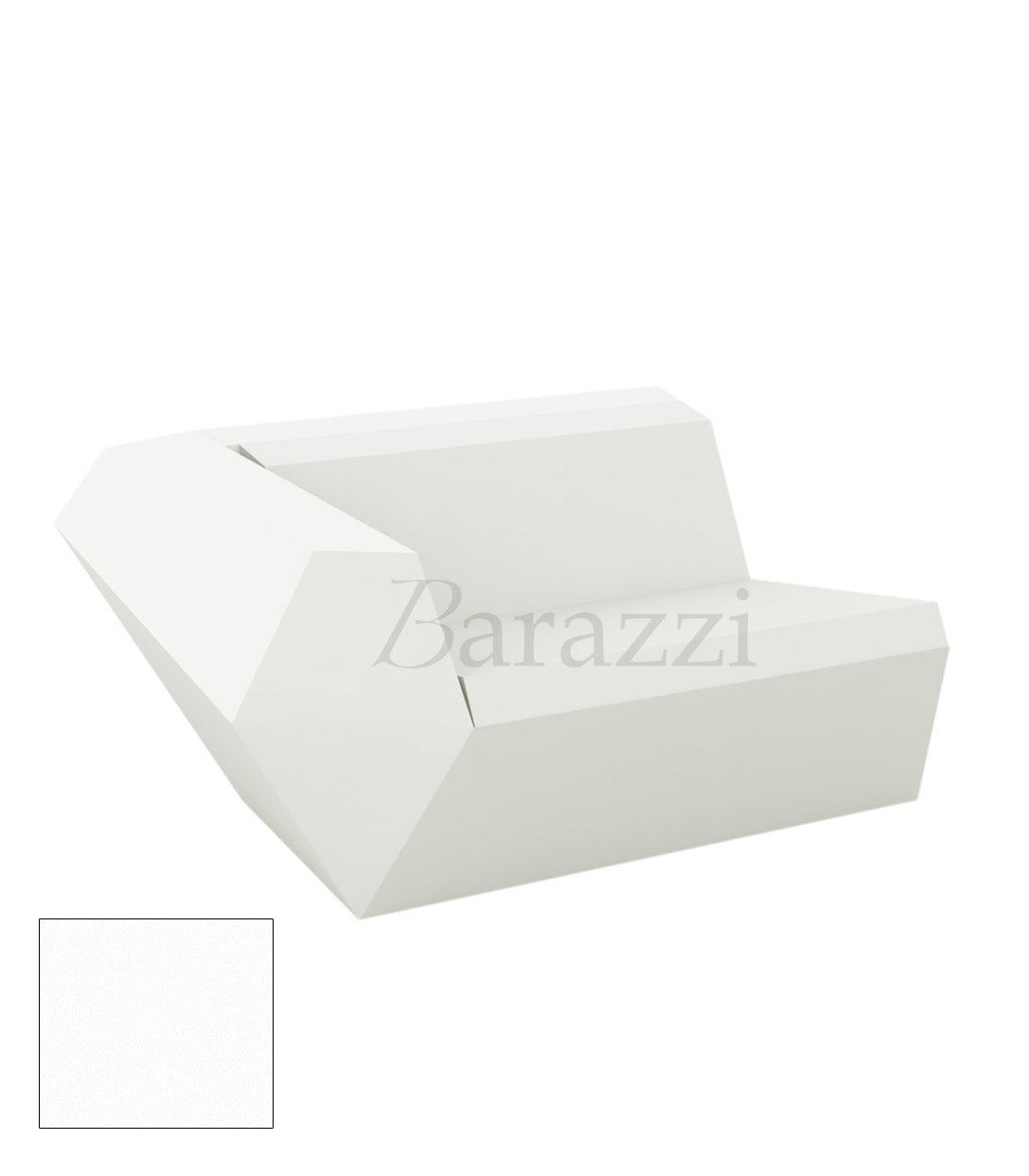 FAZ Sofa Droit Ice Polyethylene Mat Vondom
