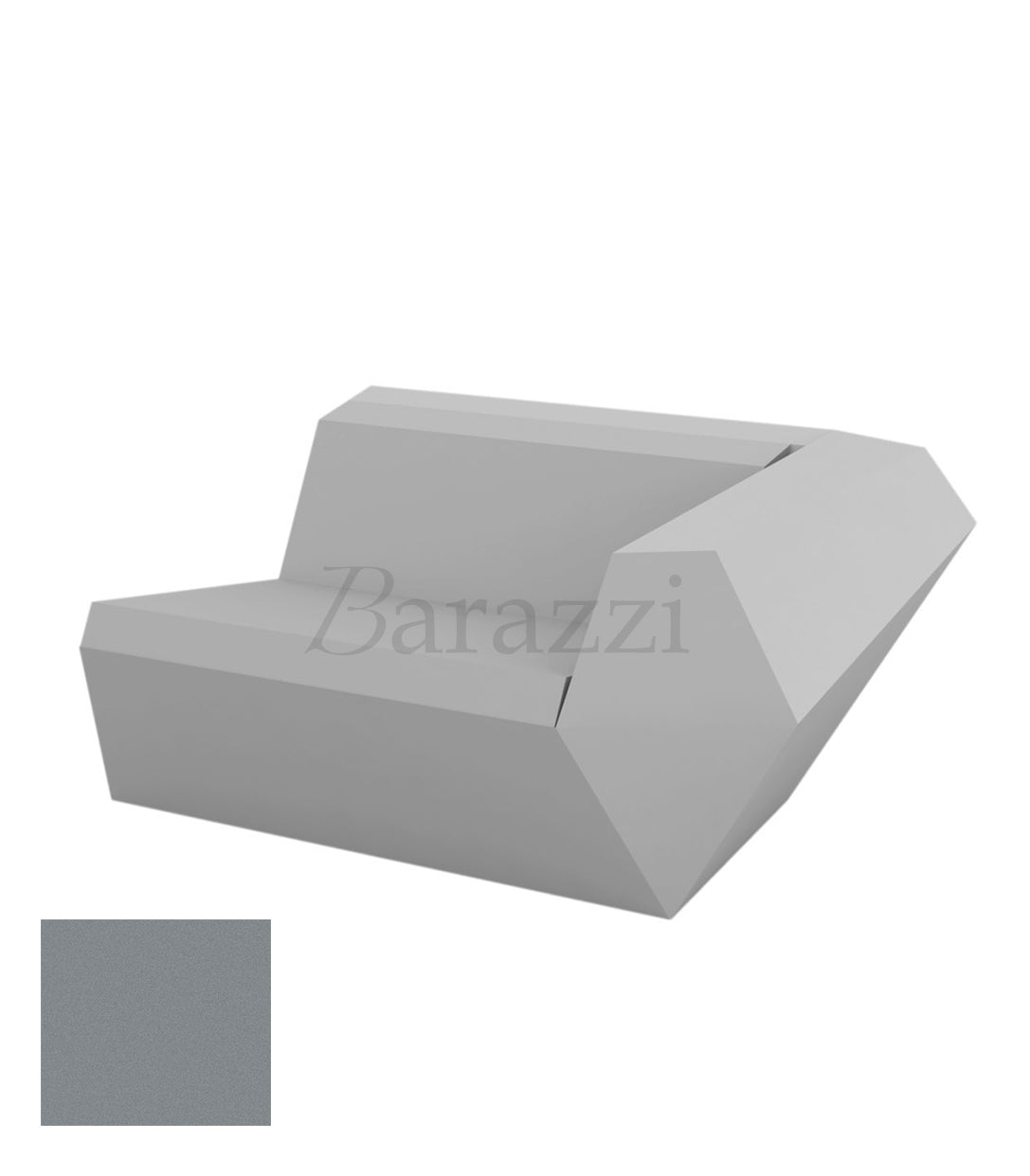 FAZ Sofa Gauche Acier Polyethylene Mat Vondom