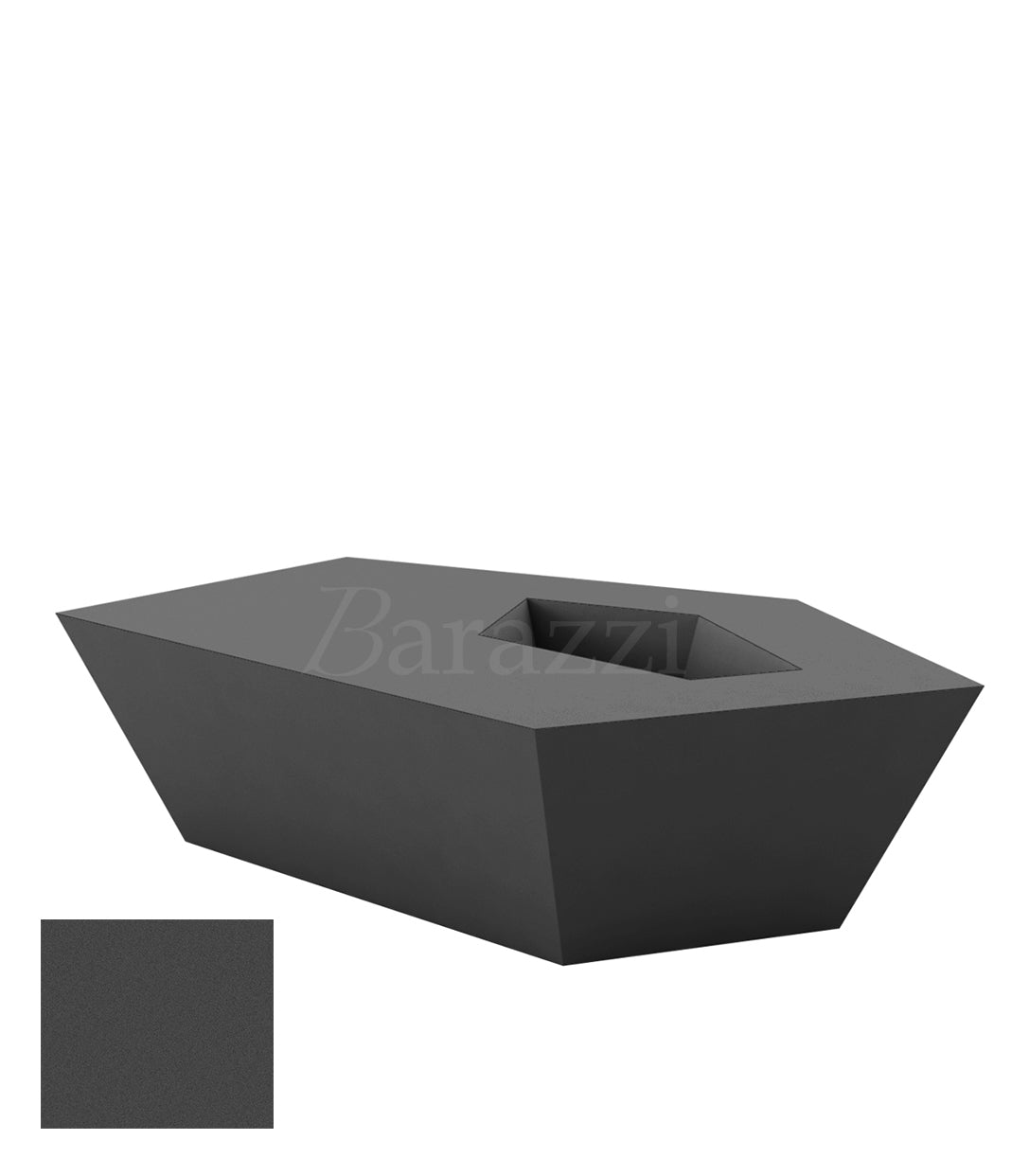  FAZ Table Basse Anthracite Polyethylene Mat Vondom 