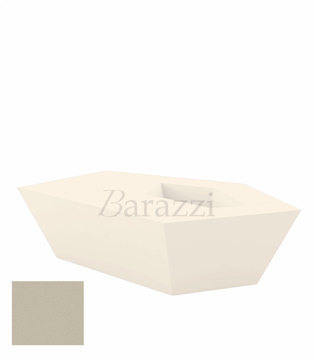  FAZ Table Basse Ecru Polyethylene Mat Vondom