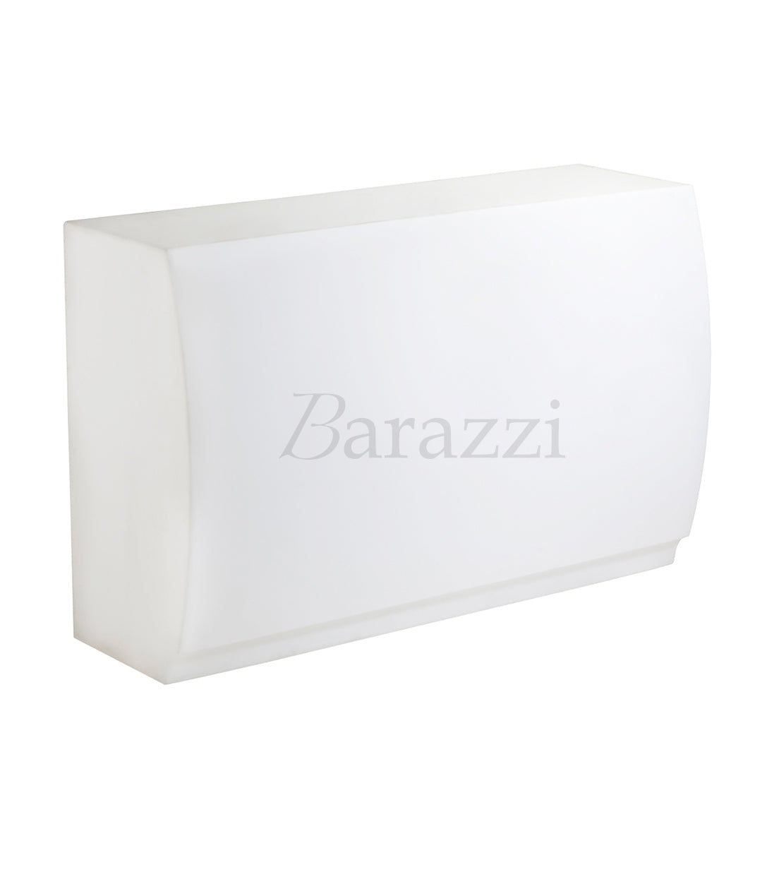 Comptoir de Bar Droit Blanc Translucide Mat Fiesta 180 par Vondom