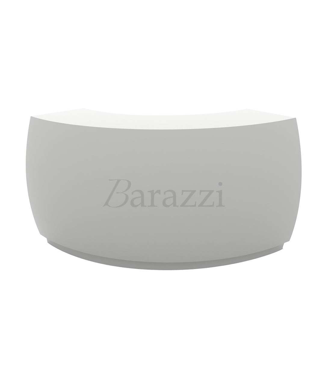 Fiesta Curved Bar with White Lacquered Finish by Vondom