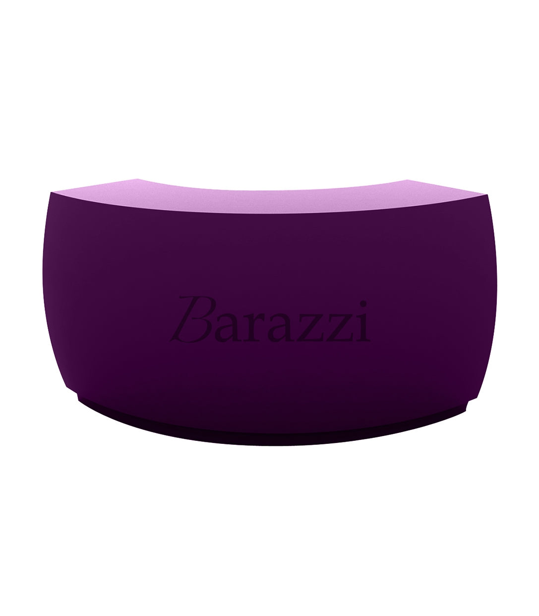 Fiesta Curved Bar with Plum Lacquered Finish by Vondom
