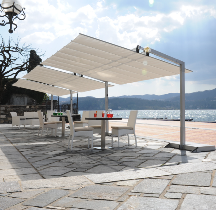 FLEXY 250x428  - Freestanding Dual Post Shade System - Fim