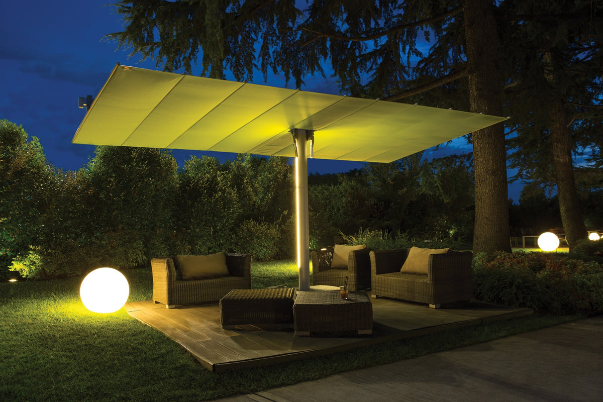 Flexy Twin by night Pole with single Lighting (optional)