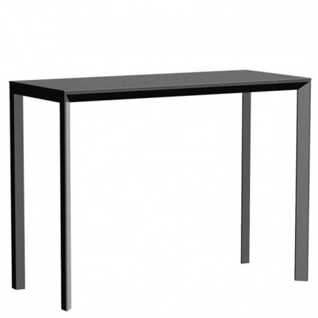 FRAME Aluminum High Table - FULL WHITE Solid Core 140x60x105 - Vondom
