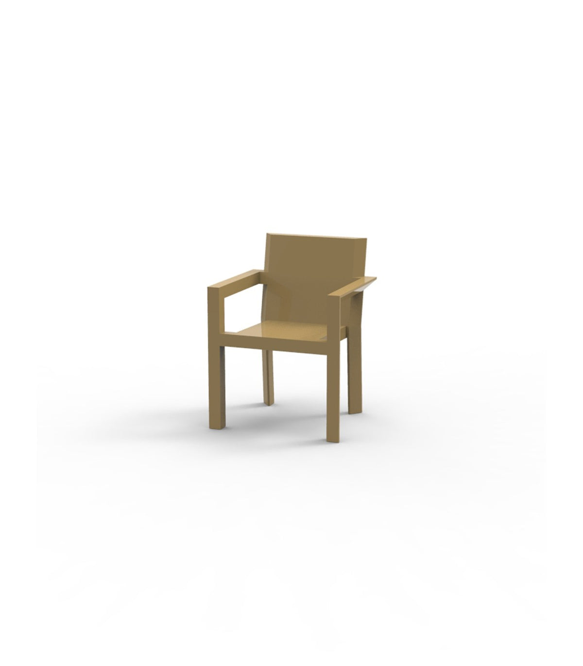 Frame - Lacquered Design Dining Chair with Armrests - Vondom
