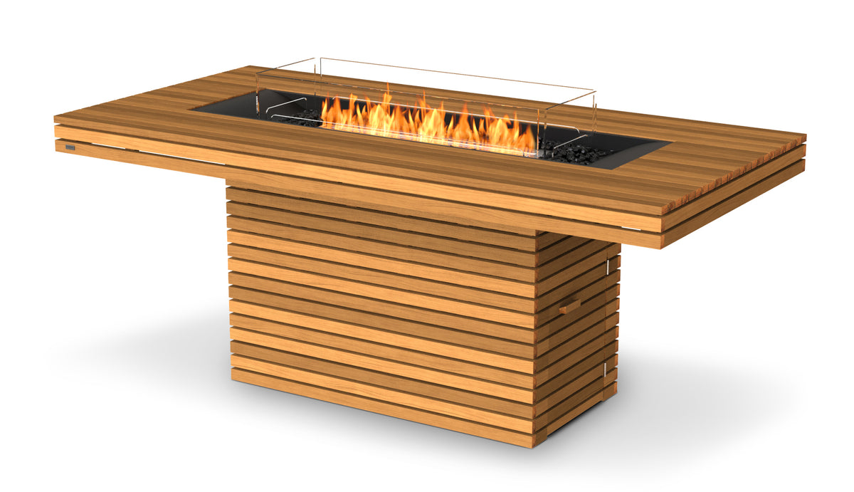 Gin 90 Bar Fire Pit Table - teak