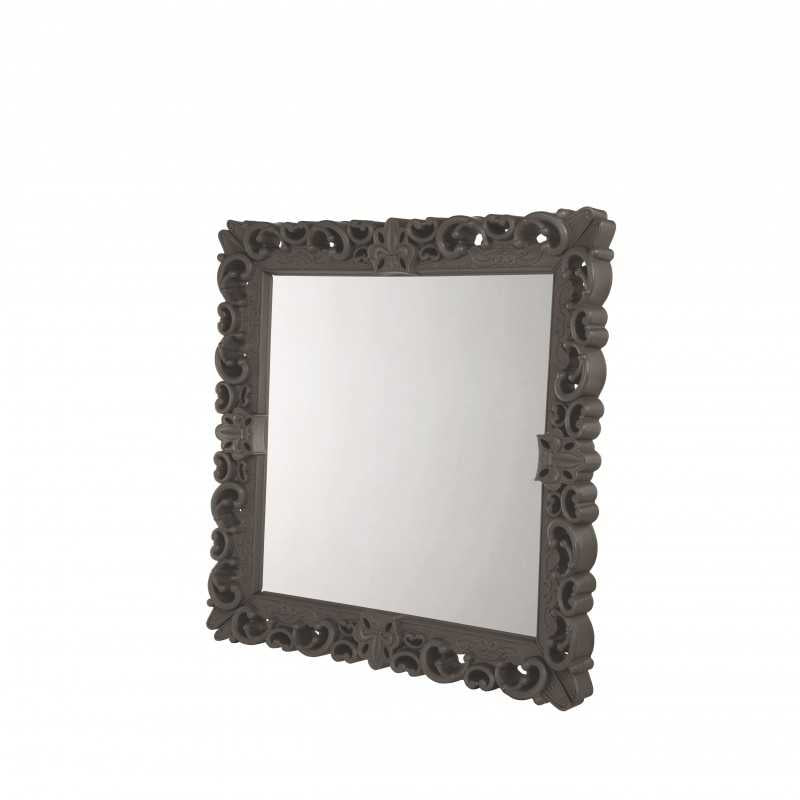 MIRROR OF LOVE L Argile Grey Large Neo Baroque Mirror Design Square