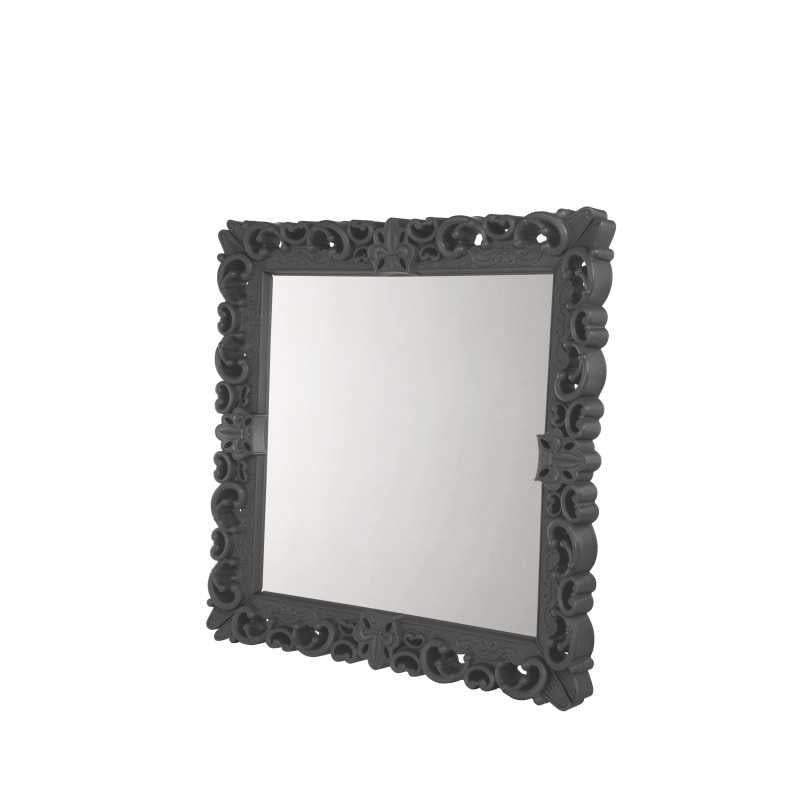 MIRROR OF LOVE L Elephant Grey Large Neo Baroque Mirror Design Square