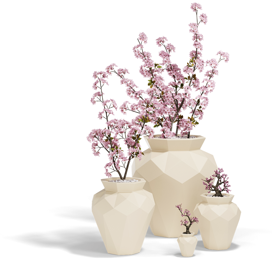Hanami Origami Flower Pot by Vondom