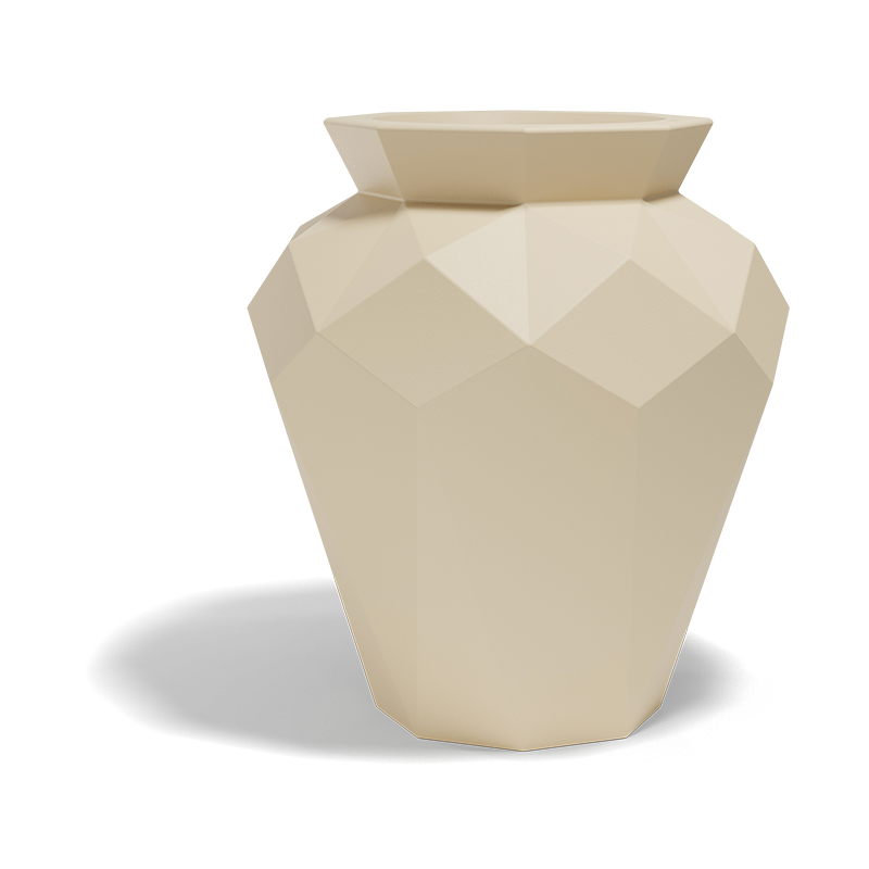 Hanami Origami Flower Pot Vondom Cream