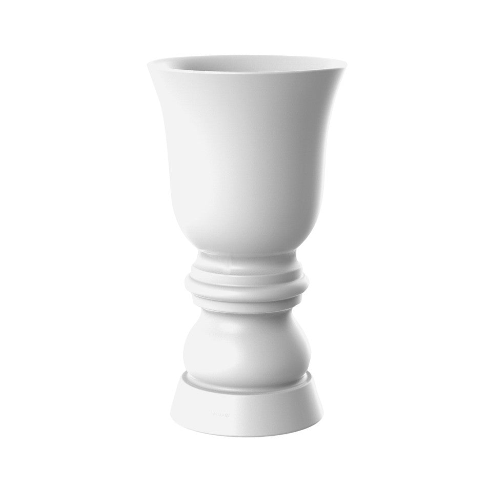 Large Cup Shaped laquered planter
white