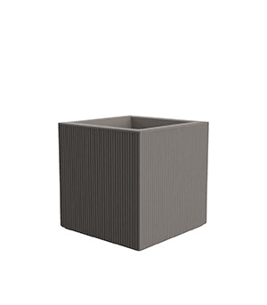 POT GATSBY CUBIC 60 cm - Grooved Outdoor Planter