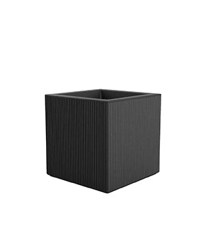 POT GATSBY CUBIC 60 cm - Grooved Outdoor Planter