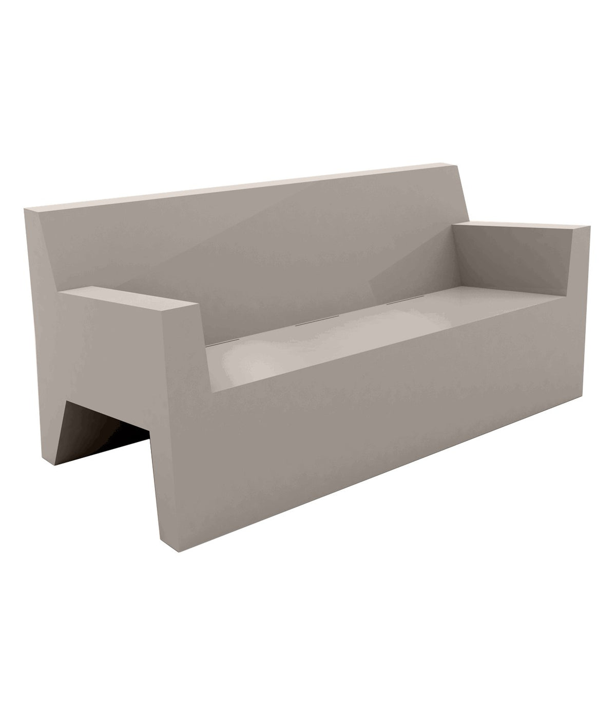 JUT sofa lacquered finish - Vondom - taupe