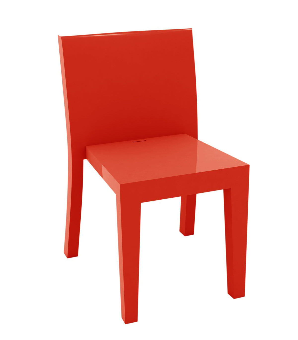 Chaise JUT laquée - rouge