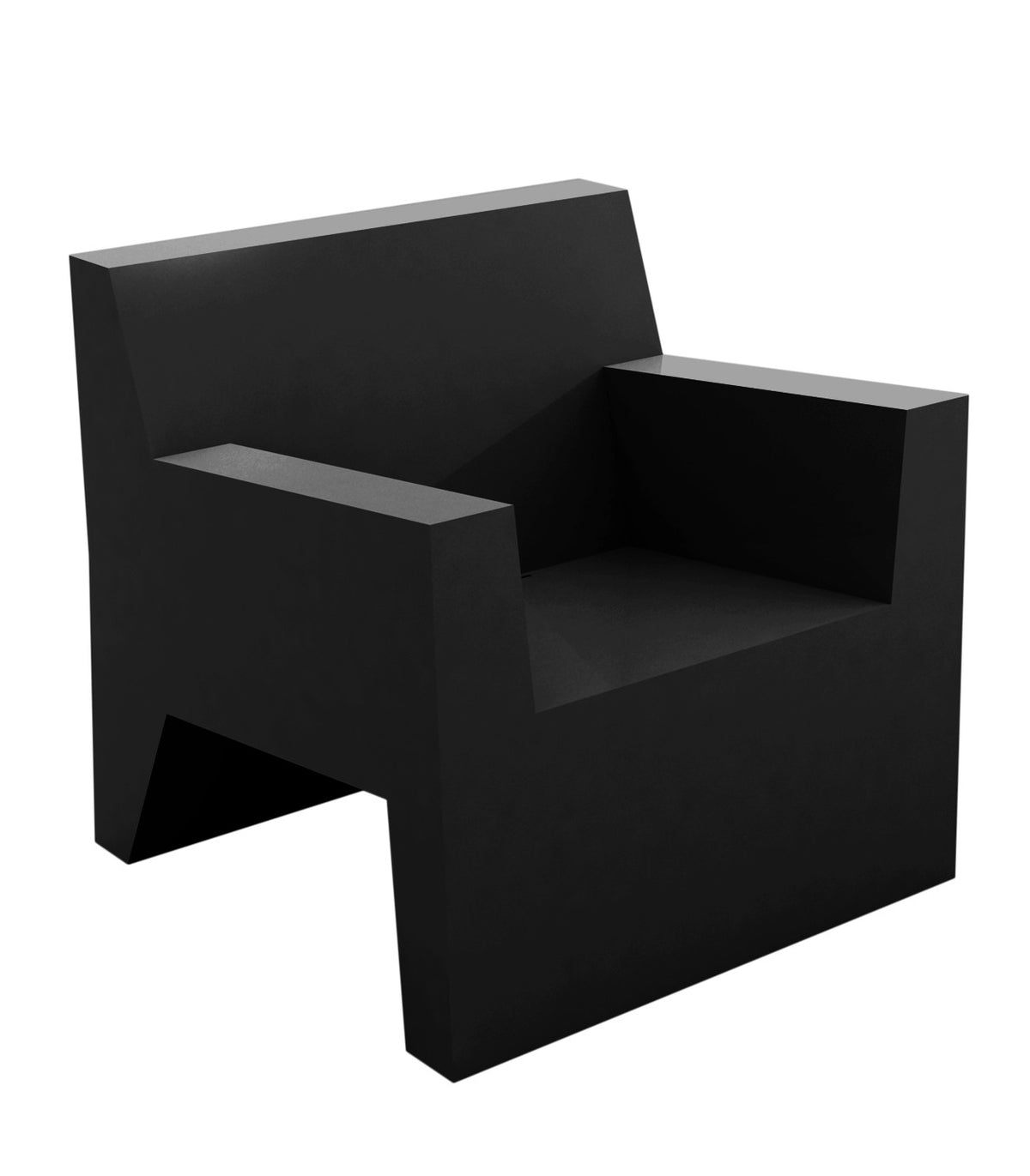 JUT lounge armchair lacquered finish - Vondom - black