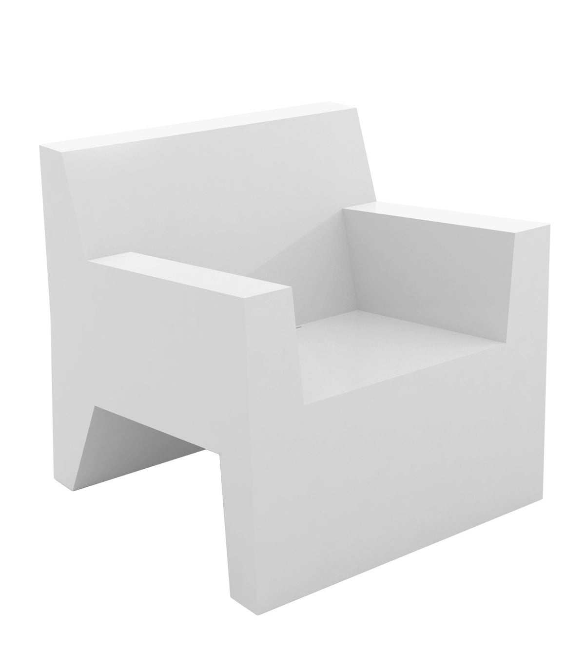 JUT lounge armchair lacquered finish - Vondom - white