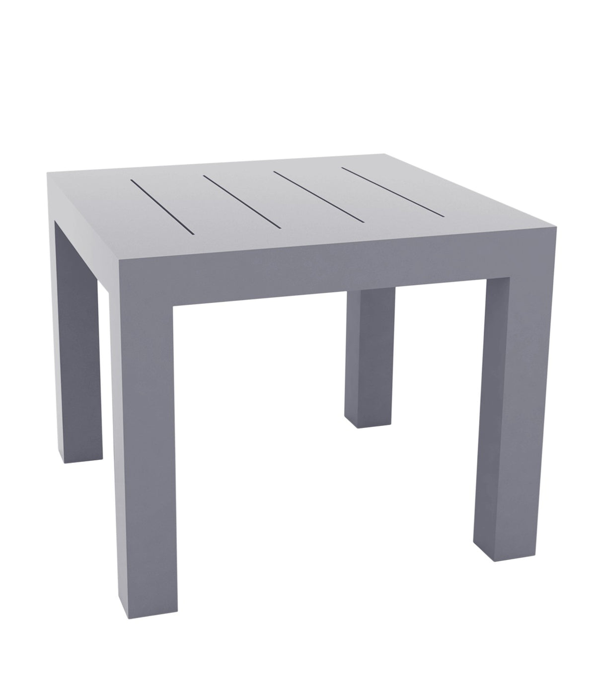 JUT square table lacquered finish - Vondom - steel grey