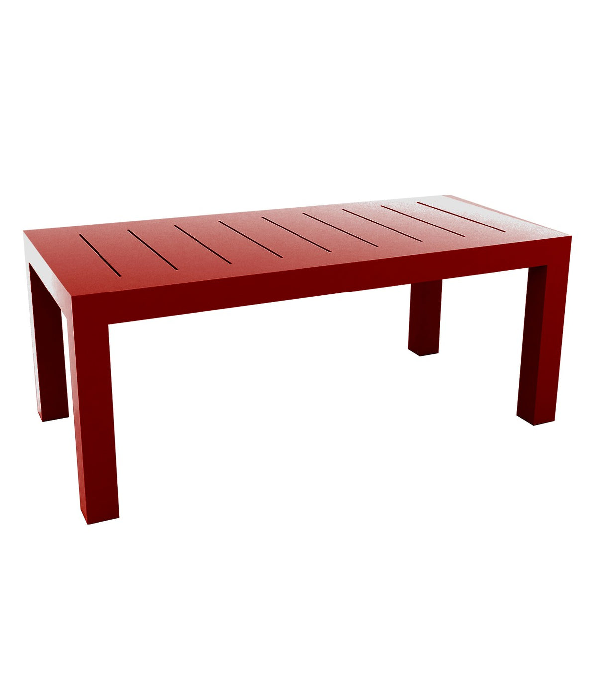JUT large rectangular table lacquered finish - Vondom - red