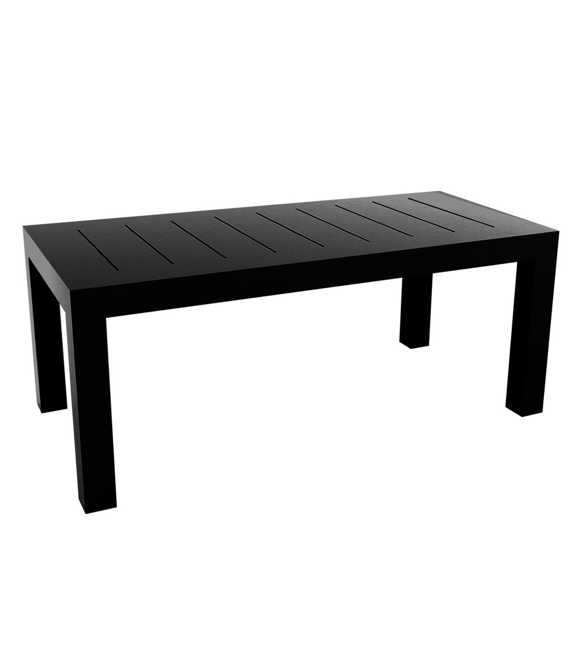 JUT large rectangular table lacquered finish - Vondom - black