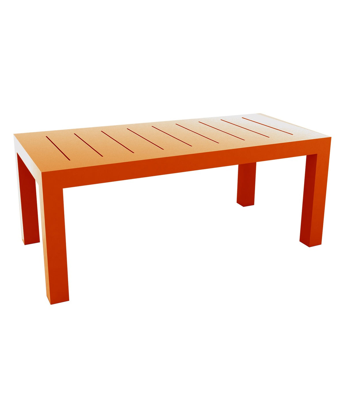 JUT large rectangular table lacquered finish - Vondom - orange