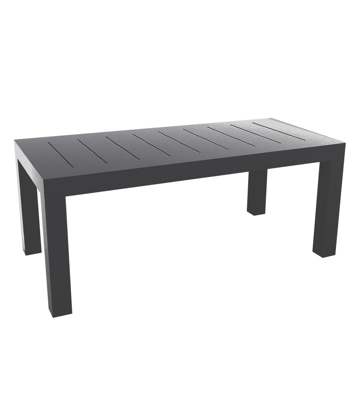 JUT large rectangular table lacquered finish - Vondom - anthracite grey