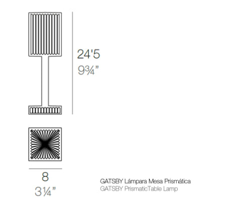 Lampe de table GATSBY LED - Vondom - avec une autonomie de 12 heures
