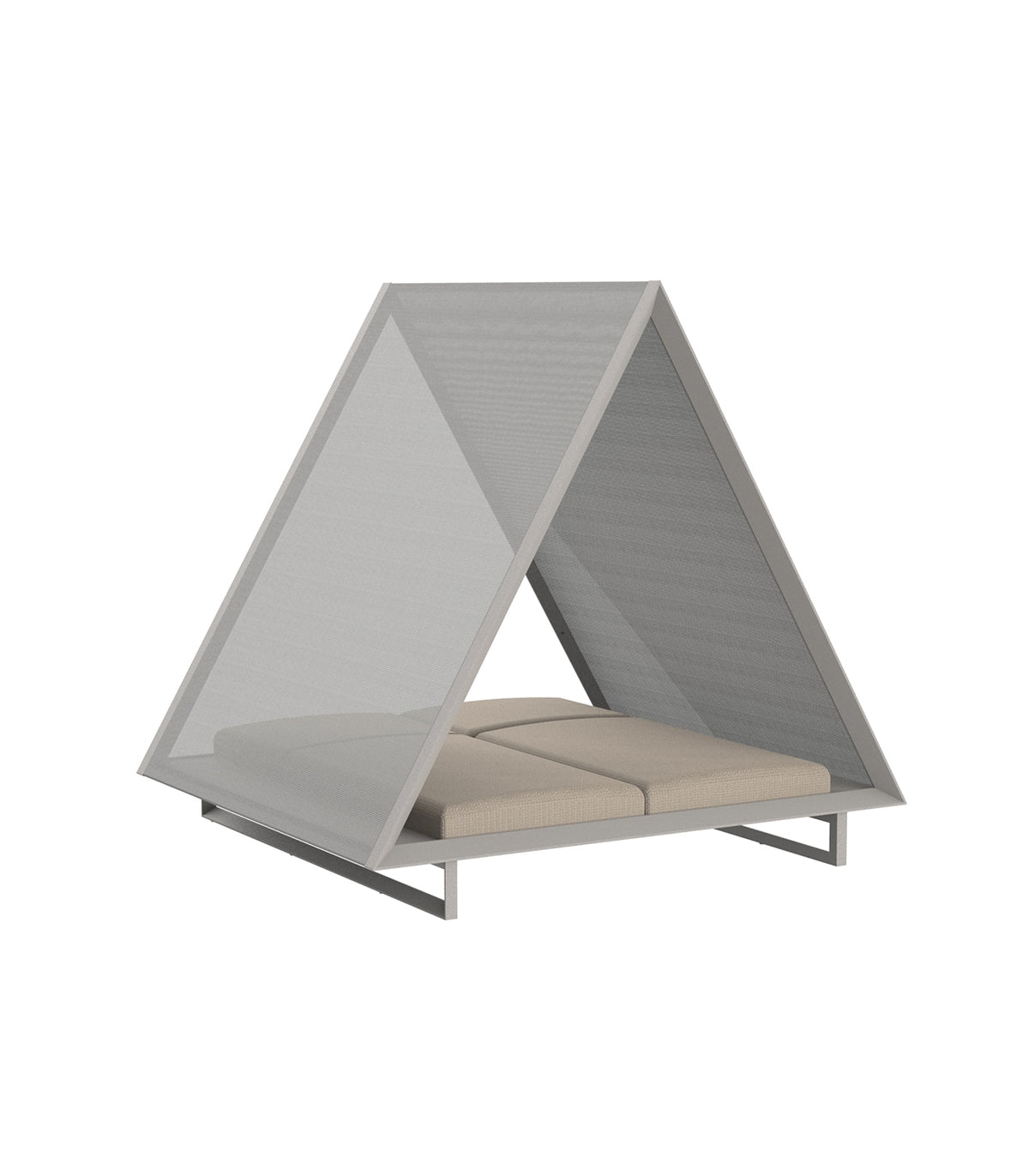 Lit de jardin triangle design